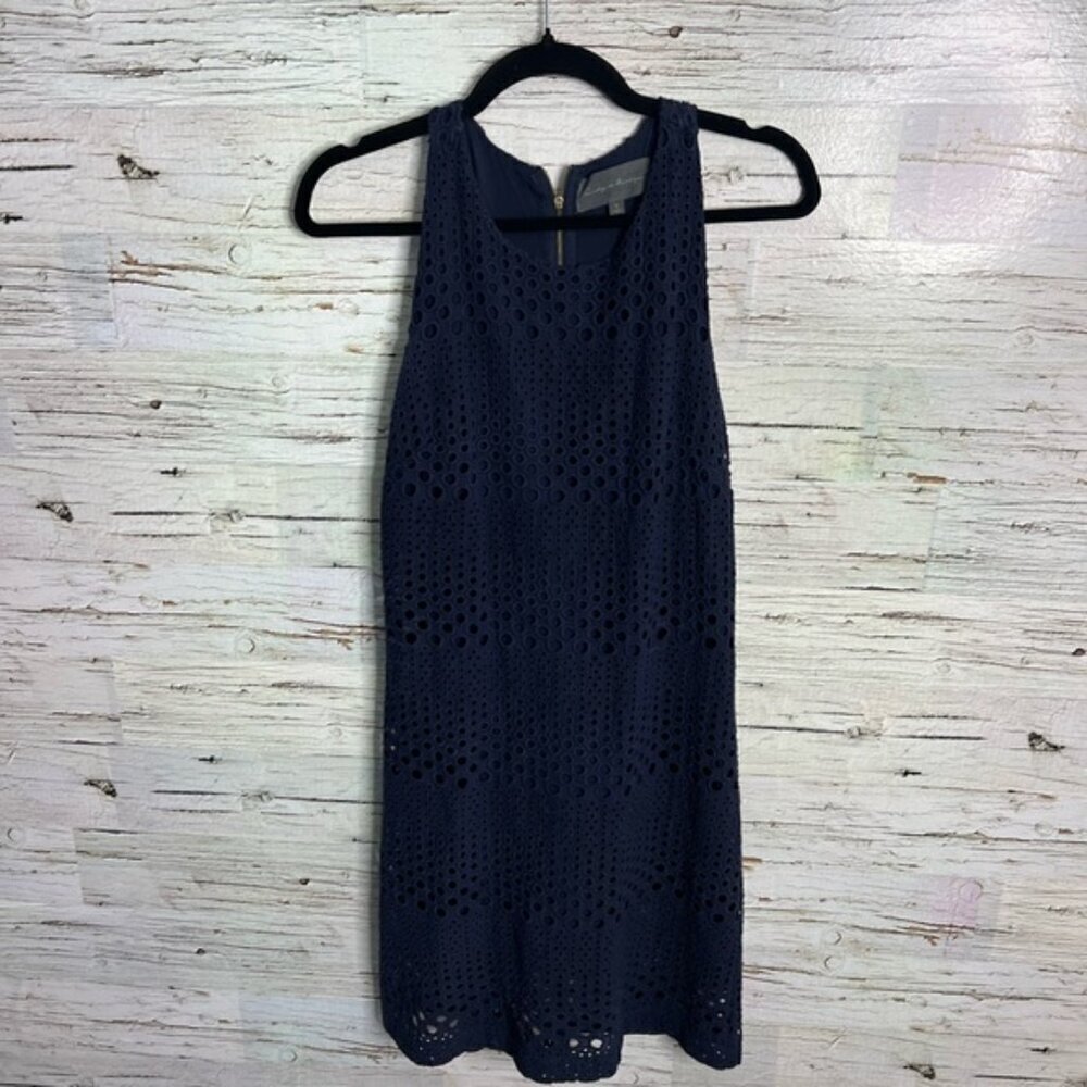 Anthropologie Sunday in Brooklyn blue eyelet dress size small
